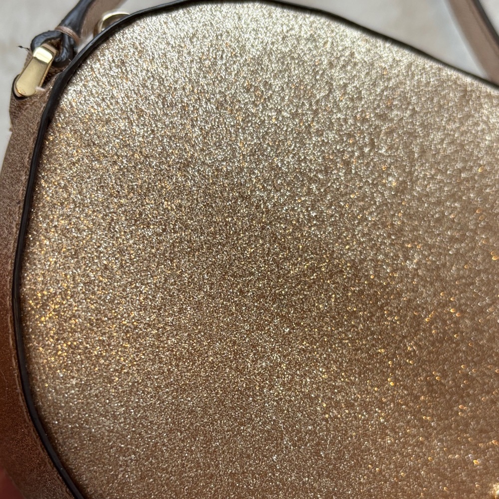Kate Spade Gold Glitter Small Crossbody Bag - Picture 4 of 11